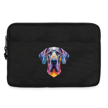Deutsche Dogge - Laptoptasche 13" - Schwarz - Vorne