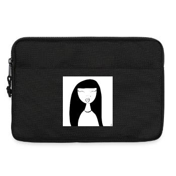 fille - Sacoche pour ordinateur portable 13 pouces - noir - Devant