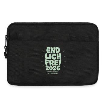 Endlich Frei - Abschluss 2026 - Laptoptasche 13" - Schwarz - Vorne