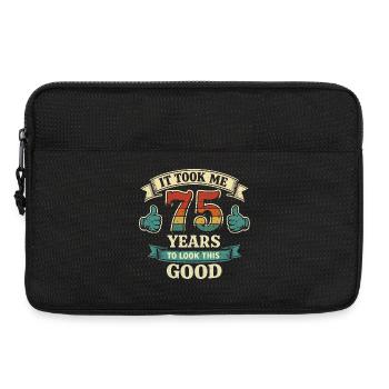 75 Years To Be So Beautiful - Anniversary Humor - Laptop bag 13" - black - Front