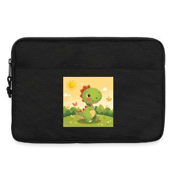 Petit dinosaure - Sacoche pour ordinateur portable 13 pouces - noir - Devant