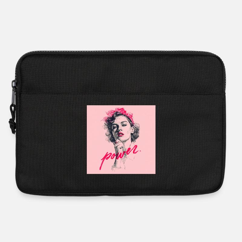 Female Power Illustration - Laptoptasche 13" - Schwarz