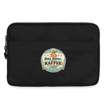 30 Das Alter Kaffee Superkraft - Laptoptasche 13" - Schwarz - Vorne