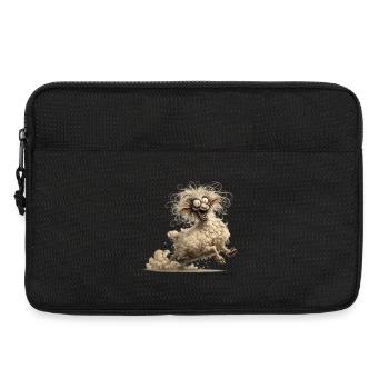 Verrücktes Schaf - Laptoptasche 13" - Schwarz - Vorne