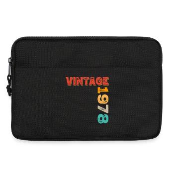 Vintage 1978 - Laptop bag 13" - black - Front