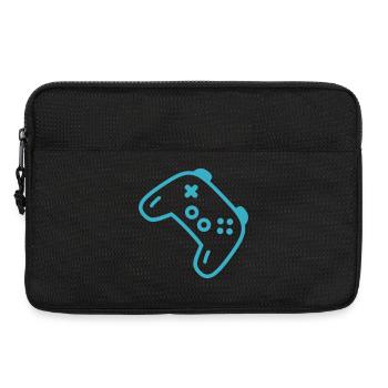 Turquoise controller silhouette - Laptop bag 13" - black - Front