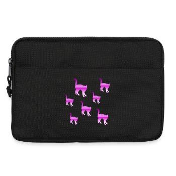 félin - Sacoche pour ordinateur portable 13 pouces - noir - Devant