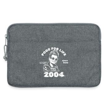 22e anniversaire Pogo à vie depuis 06/2004 - Sacoche pour ordinateur portable 13 pouces - gris chiné - Devant