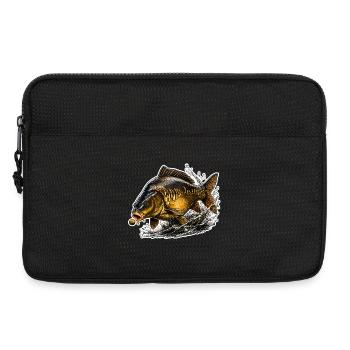 Spiegelkarpfenfisch-Design - Laptoptasche 13" - Schwarz - Vorne