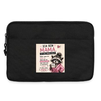 Mama Spruch: Ich hab immer Recht - Laptoptasche 13" - Schwarz - Vorne