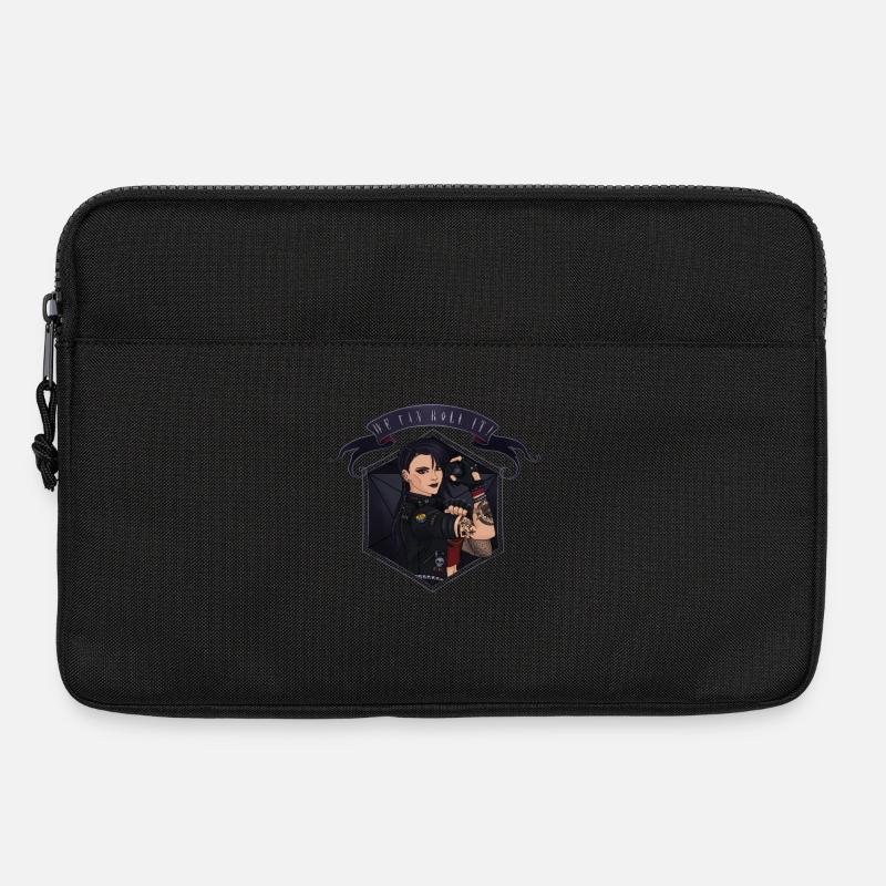 We can ROLL it! White - Laptop bag 13" - black
