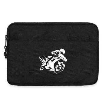 Motorcycle Motorcycle Rider - Laptop bag 13" - black - Front