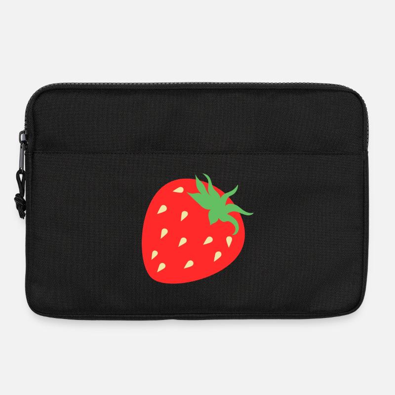 Fresh Strawberry Graphic - Laptop bag 13" - black