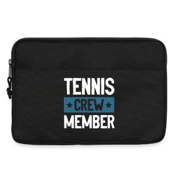 Équipe de tennis - Sacoche pour ordinateur portable 13 pouces - noir - Devant