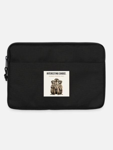 Interesting Choice Funny Meerkat - Laptoptasche 13" - Schwarz