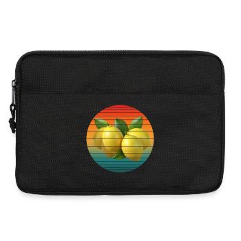Fruit du citron - Sacoche pour ordinateur portable 13 pouces - noir - Devant