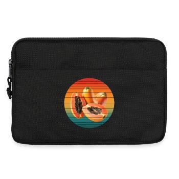 Papayafrucht - Laptoptasche 13" - Schwarz - Vorne