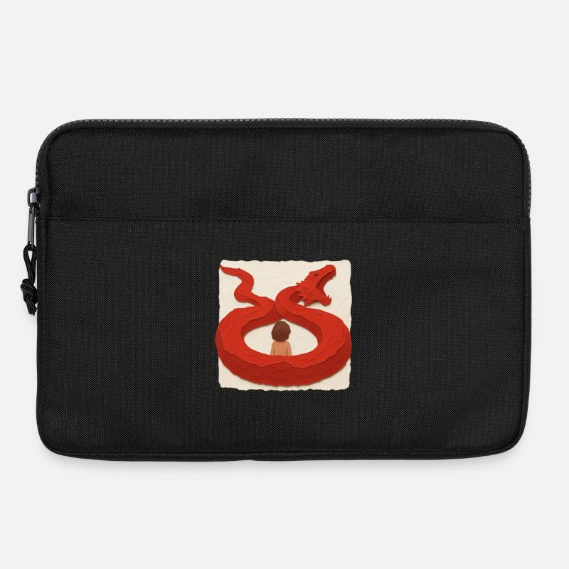 Dragon Embrace - Laptop bag 13" - black