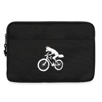 Bicycle Fox - Laptop bag 13" - black - Front