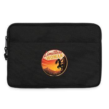 Femme sans limites – Escalade sans limites - Sacoche pour ordinateur portable 13 pouces - noir - Devant