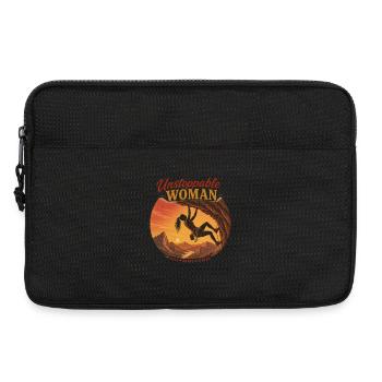 Unstoppable Climber – Brave & Strong - Laptop bag 13" - black - Front
