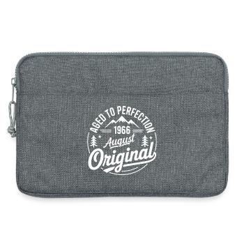 août 1966 – Légende des sommets et montagnes - Sacoche pour ordinateur portable 13 pouces - gris chiné - Devant