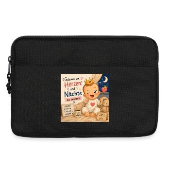Geboren um Herzen zu Erobern - Laptoptasche 13" - Schwarz - Vorne