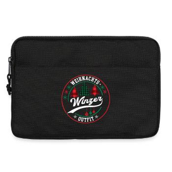 Winzer Weihnachten Kollege Winzerei Weinanbau  - Laptoptasche 13" - Schwarz - Vorne