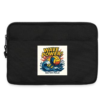 Power Water Polo Wave - Laptoptasche 13" - Schwarz - Vorne