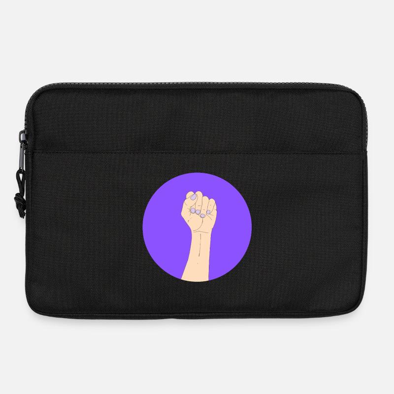 empowerment in Lila - Laptoptasche 13" - Schwarz