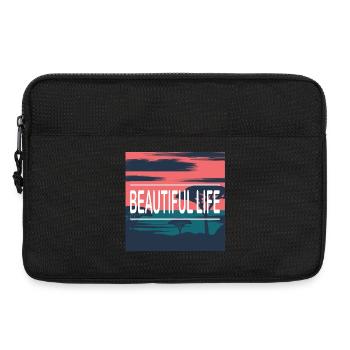 Beautiful Life Beach - Laptoptasche 13" - Schwarz - Vorne