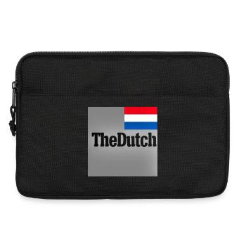 Le drapeau typographique néerlandais - Sacoche pour ordinateur portable 13 pouces - noir - Devant