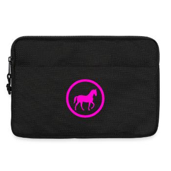 Chevaux - Sacoche pour ordinateur portable 13 pouces - noir - Devant