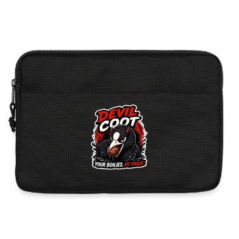 Conception drôle de pêche à la carpe Devil Coud - Sacoche pour ordinateur portable 13 pouces - noir - Devant
