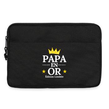 Papa en Or Édition Limitée - Sacoche pour ordinateur portable 13 pouces - noir - Devant