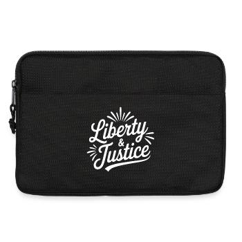 Freedom & Justice Script - Laptop bag 13" - black - Front