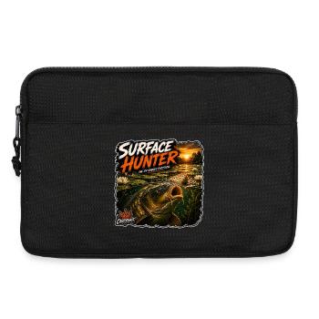 Oberflächenjäger-Karpfenfischerei-Design - Laptoptasche 13" - Schwarz - Vorne