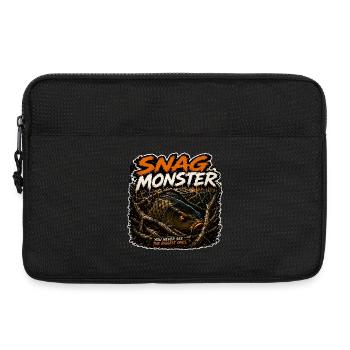 Snag Monster Karpfenfischen-Design - Laptoptasche 13" - Schwarz - Vorne