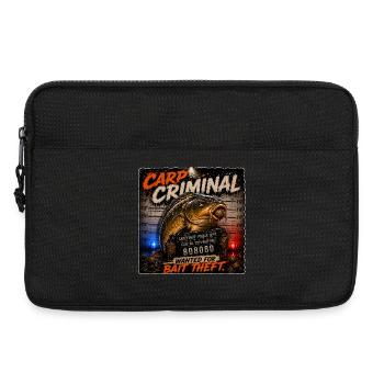 Carp Fishing Criminal Wanted For Bait Theft  - Laptop bag 13" - black - Front