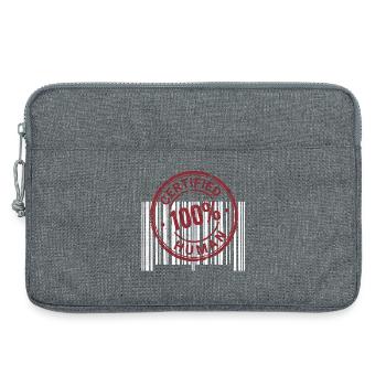 Humain certifié - Sacoche pour ordinateur portable 13 pouces - gris chiné - Devant
