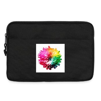 Regenbogen Blüte Explosion - Laptoptasche 13" - Schwarz - Vorne