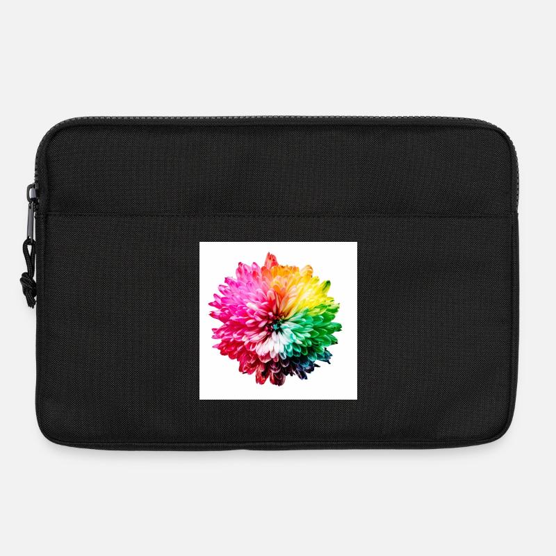 Regenbogen Blüte Explosion - Laptoptasche 13" - Schwarz