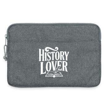 Amateur d’histoire - Sacoche pour ordinateur portable 13 pouces - gris chiné - Devant