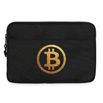 Symbole or Bitcoin - Sacoche pour ordinateur portable 13 pouces - noir - Devant