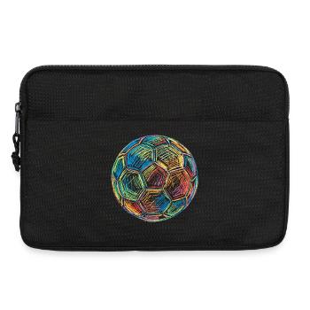 Ballon de football Football Football Dessin Graphique coloré - Sacoche pour ordinateur portable 13 pouces - noir - Devant