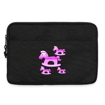 Pferde - Laptoptasche 13" - Schwarz - Vorne