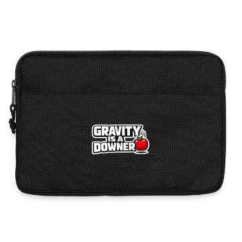 Schwerkraft ist ein Downer - Laptoptasche 13" - Schwarz - Vorne