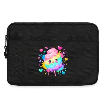 Rainbow Candy Cane Heart Happiness - Laptop bag 13" - black - Front