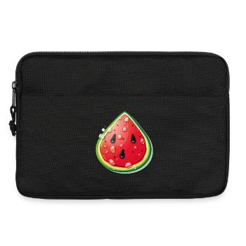 Fresh Watermelon Cartoon Slice - Laptop bag 13" - black - Front