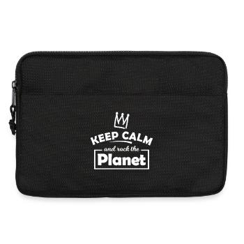 Keep Calm Rock Planet - Laptoptasche 13" - Schwarz - Vorne